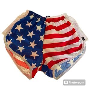B.O.A. Girls Size XS, American Flag Shorts, Elastic Waistband